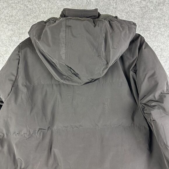 Madewell Jacket Womens XL Black Hooded Quilted Puffer Parka Coat Full Zip Winter - Picture 8 of 16